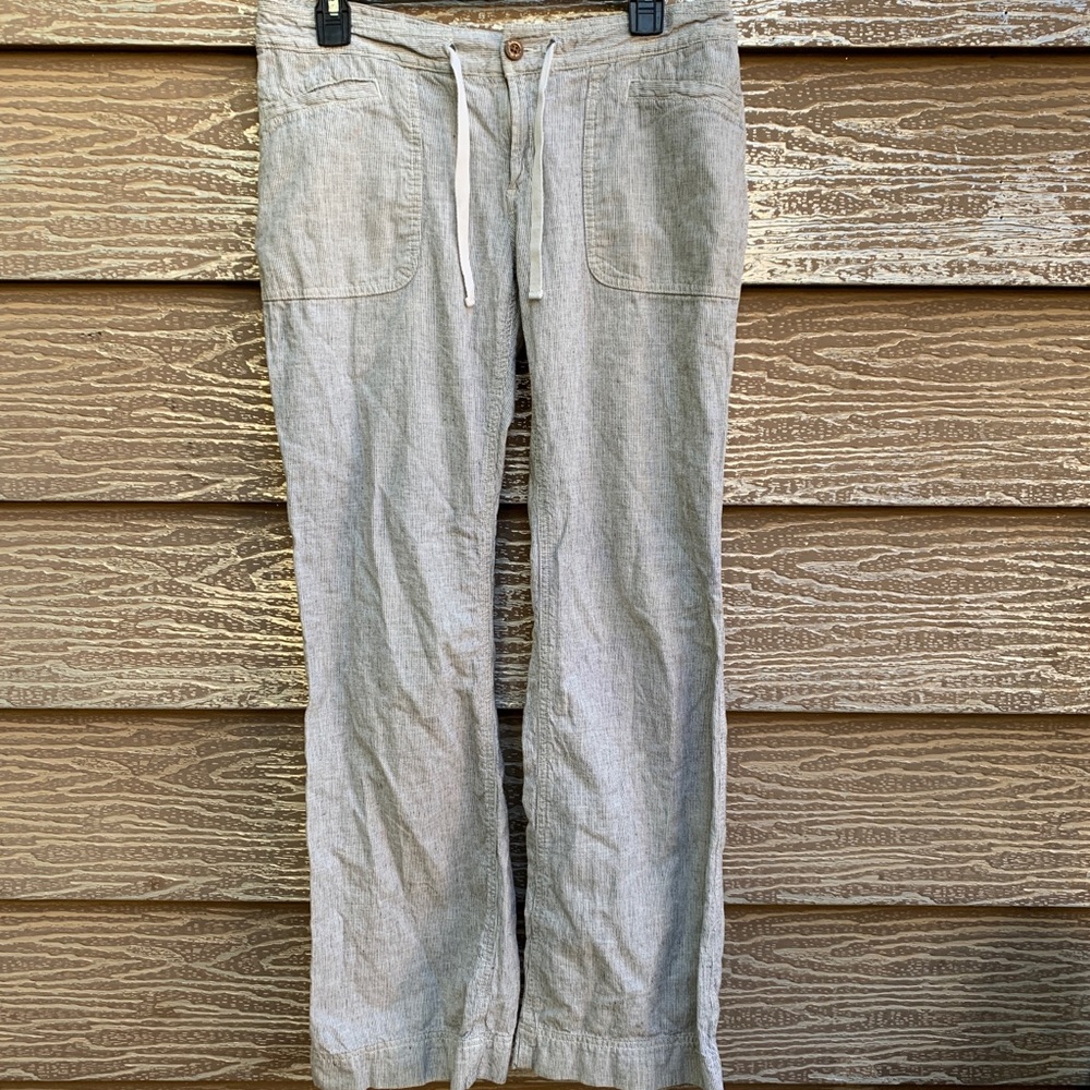 The North Face striped linen pants